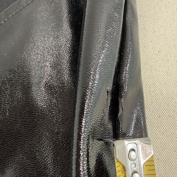 I.AM.GIA Faux Leather Pants Black Flare High Waist Moto Zipper Front Size Small - Picture 5 of 10